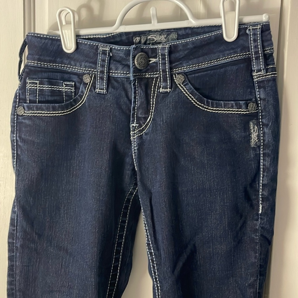 Silver Aiko Skinny Jeans